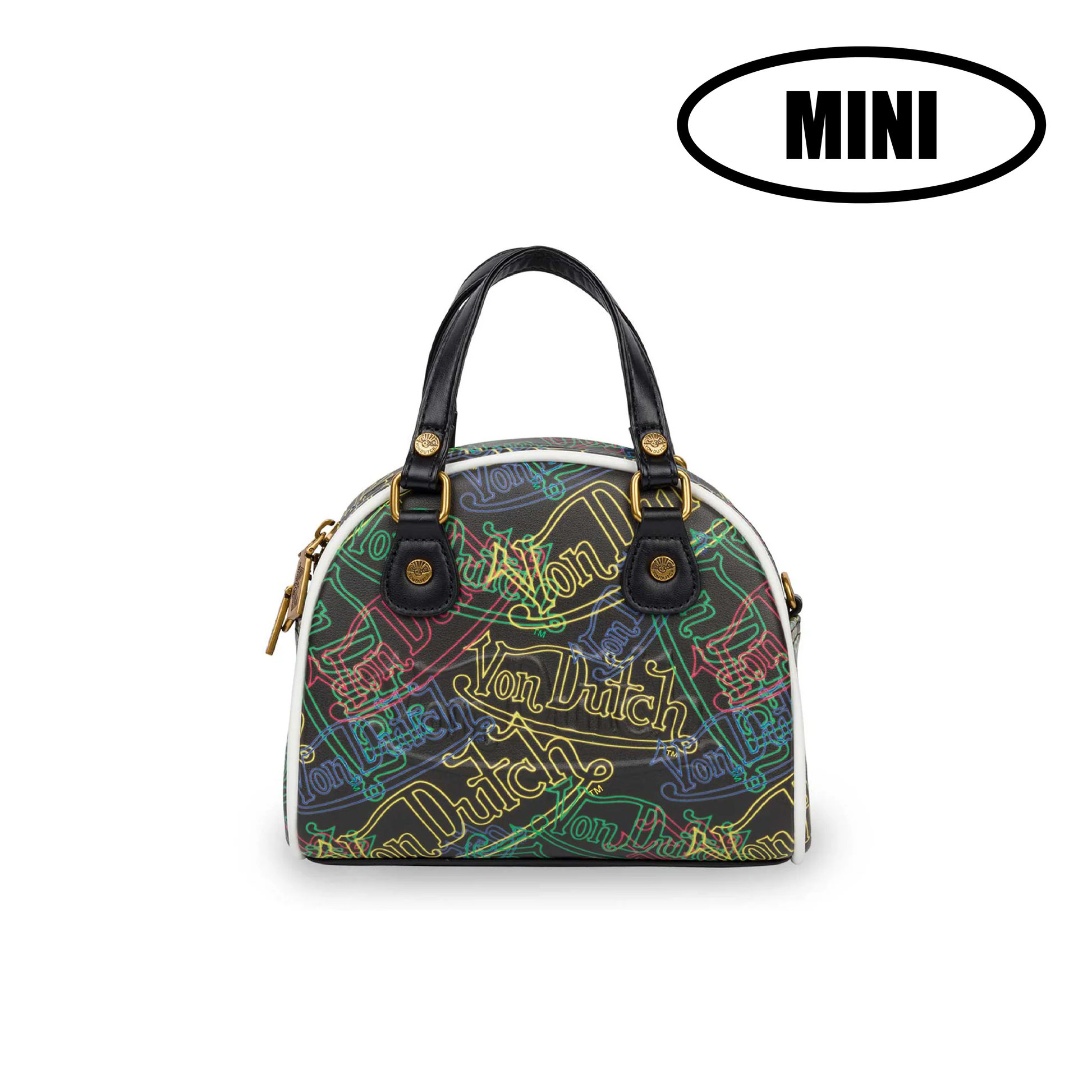 MINI BOWLING BAG - NEON MULTI-LOGO