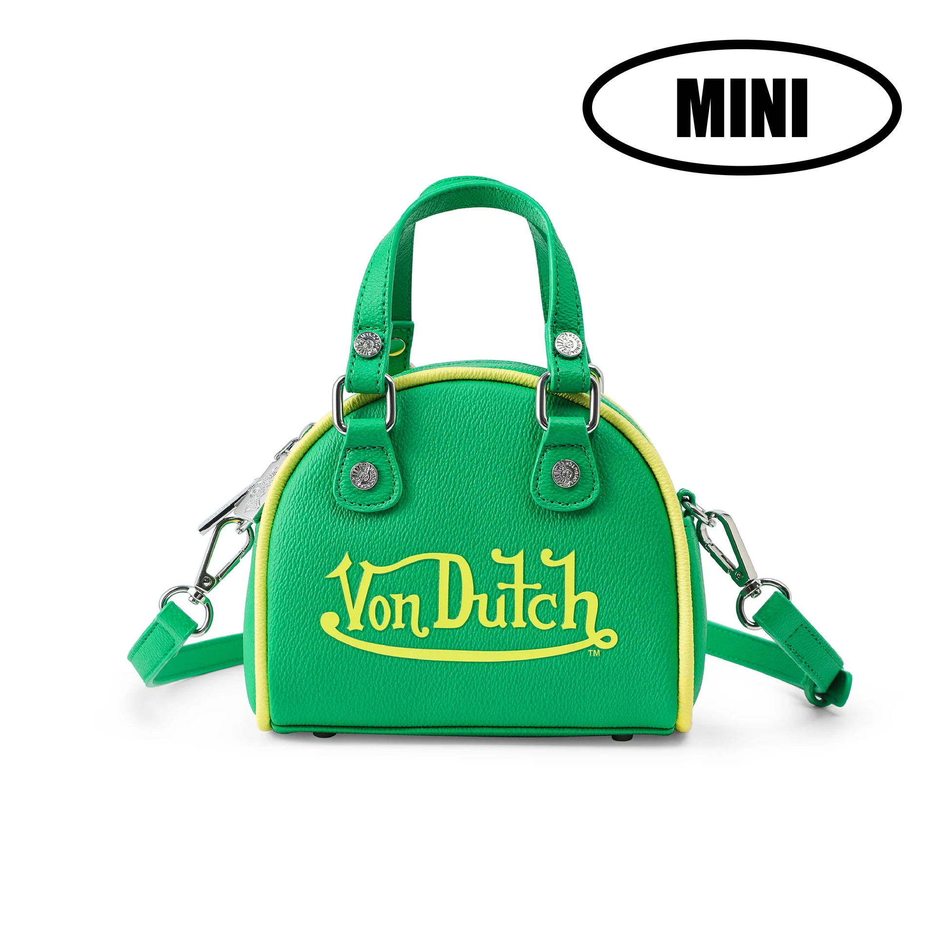 Mini Bowling Bag - Lime Green & Yellow