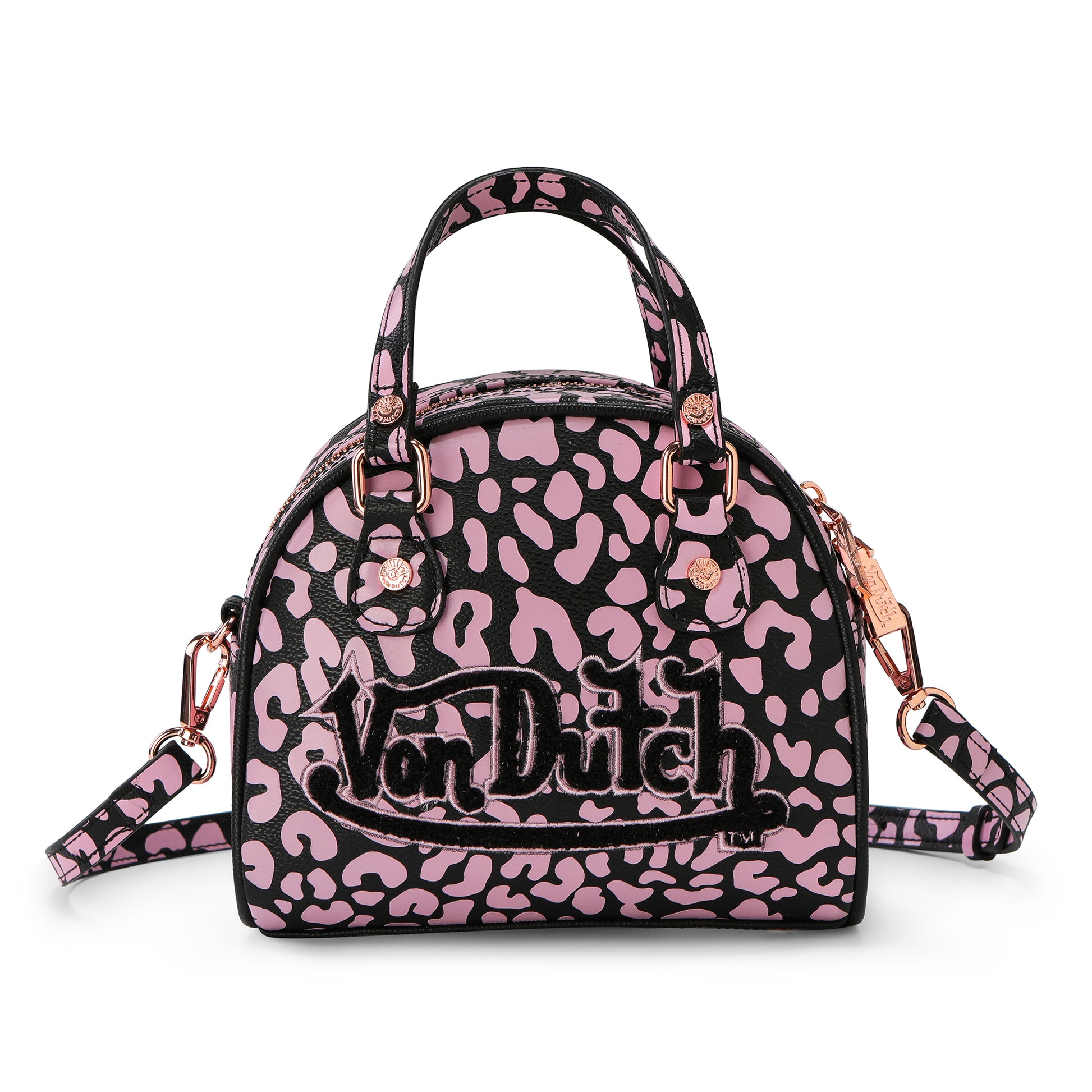 CHEETAH PINK BOWLING BAG