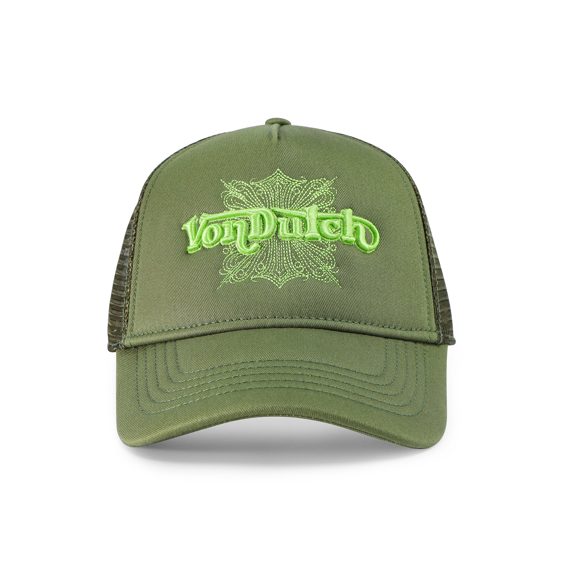 FOAM CHOPPER TRUCKER HAT - OLIVE GREEN