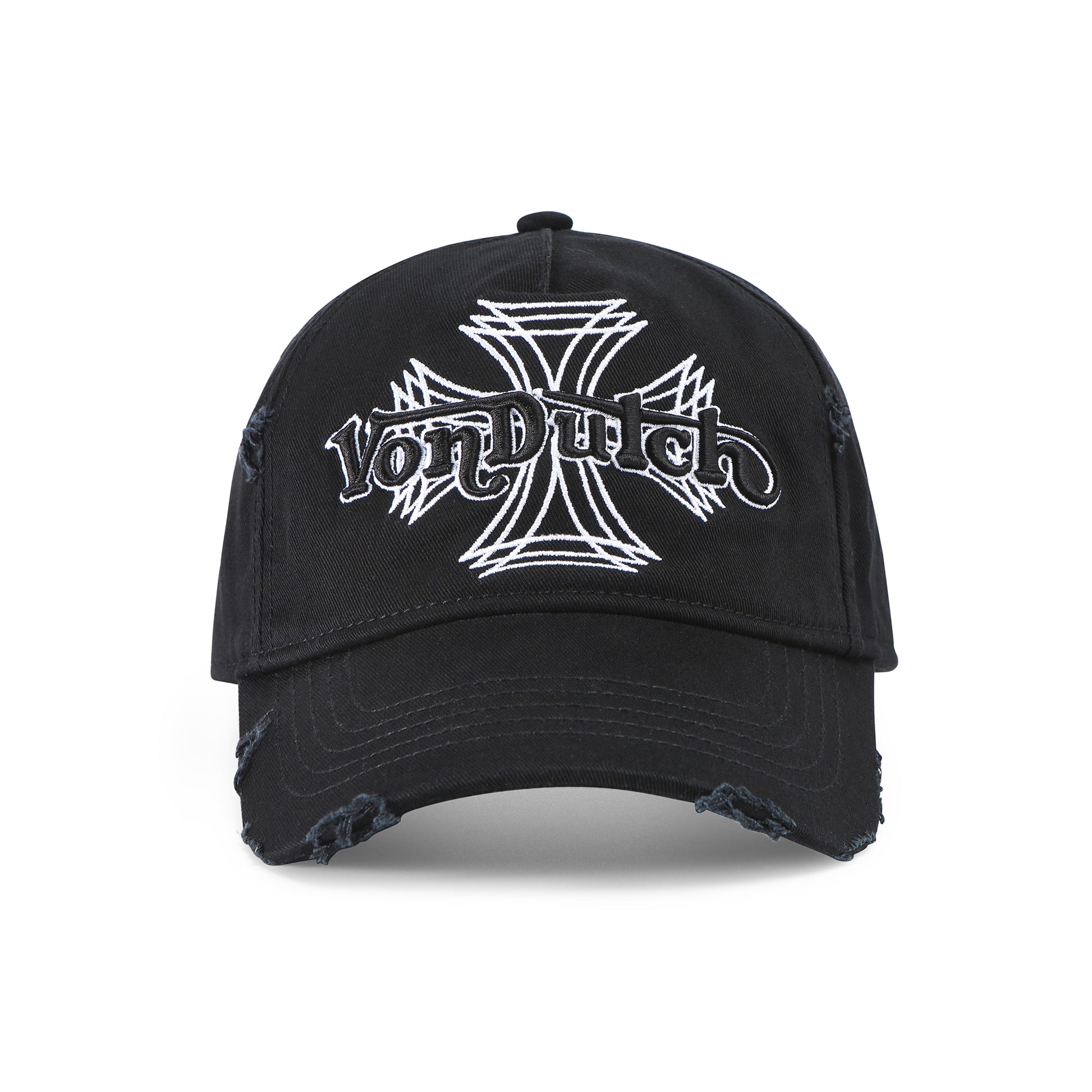 MotoCross Strapback Hat - Black & White