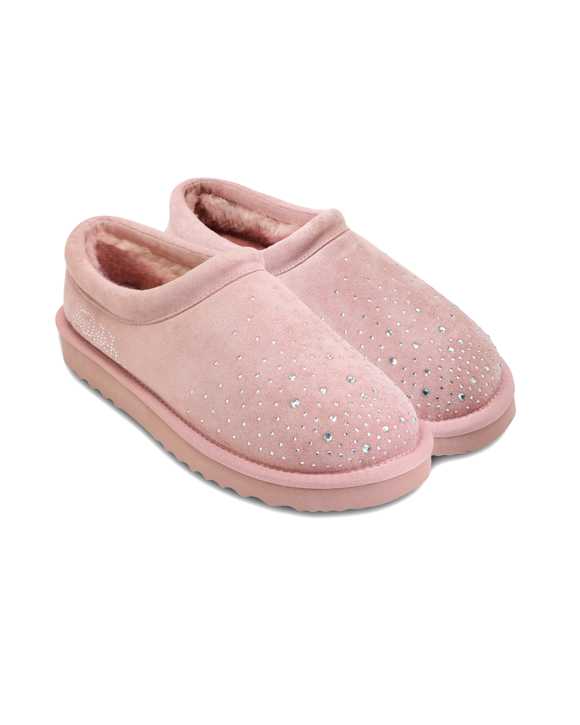 RHINESTONE SLIP-ON BOOT - PINK