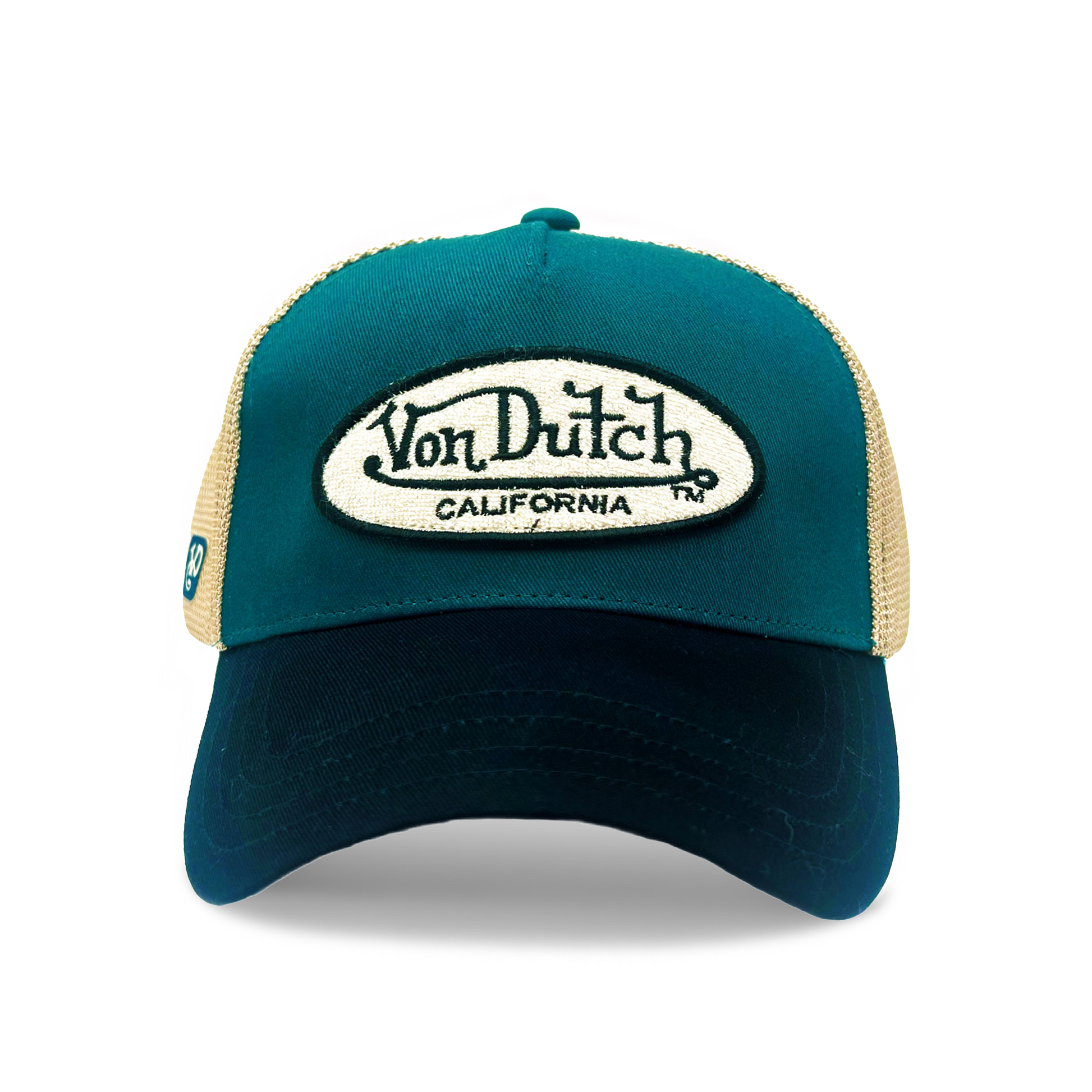 TEAL & BLACK TERRY LOGO CLASSIC TRUCKER HAT