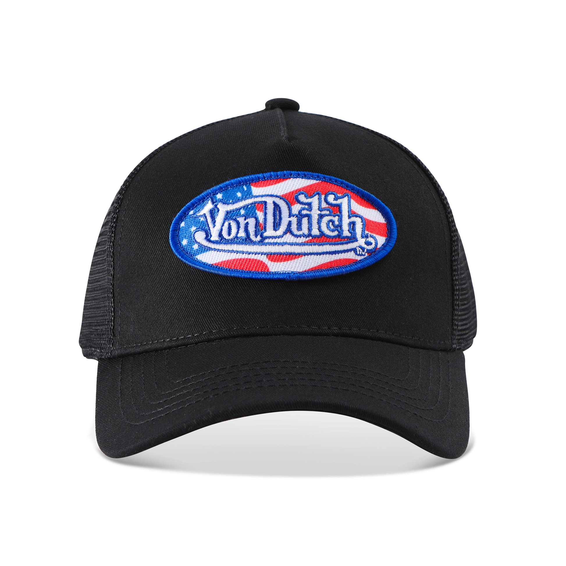 Stars & Stripes Trucker Hat - Black