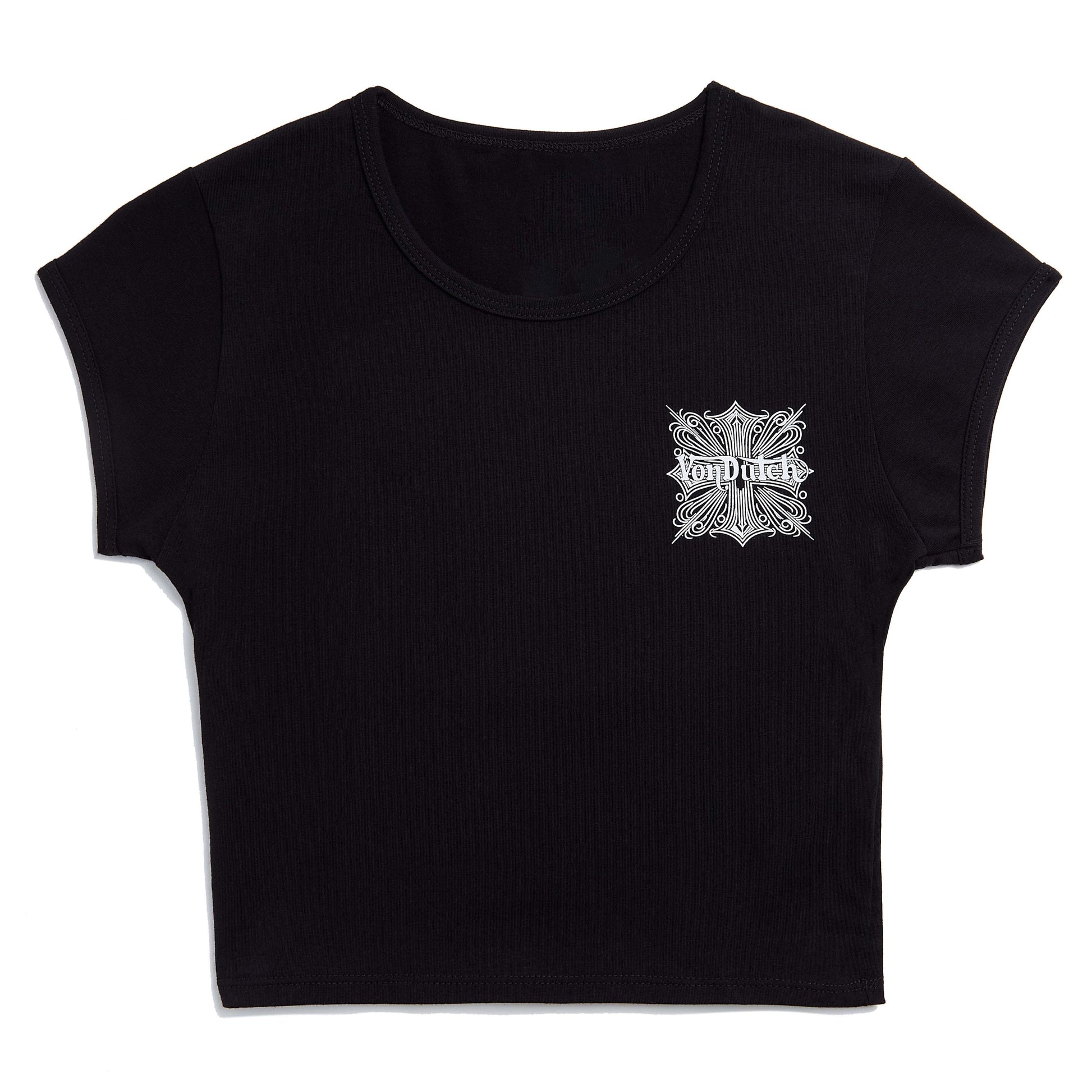 BLACK & WHITE CHOPPER BABY TEE