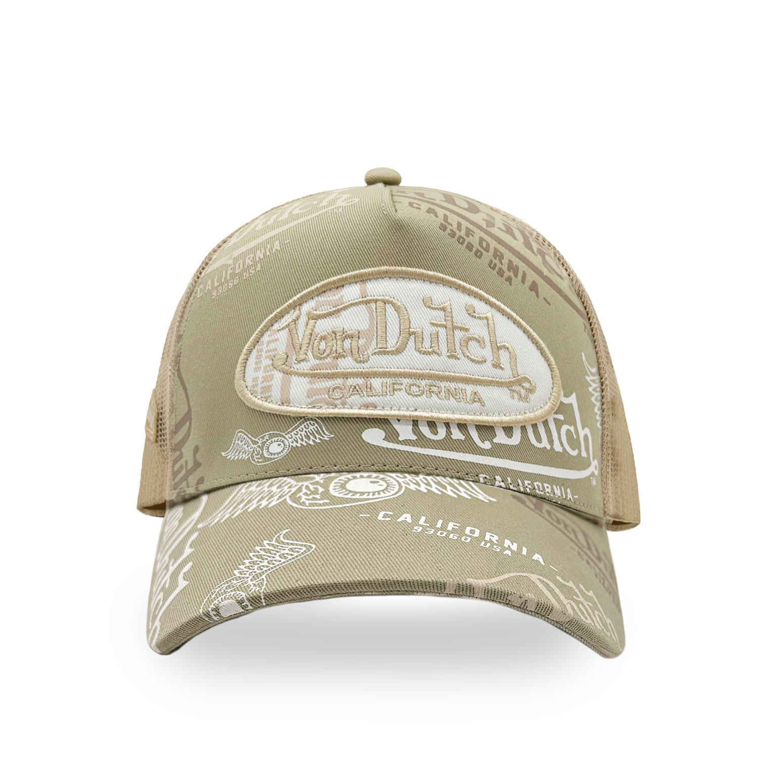 TRUCKER HAT - CAFE & WHITE