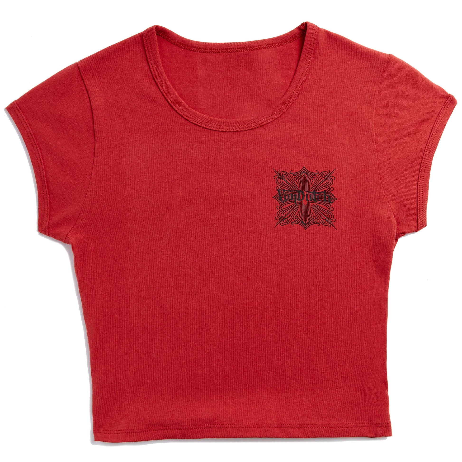 Red & Black Chopper Baby Tee